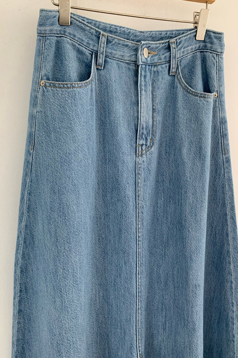 Flare Denim Skirt