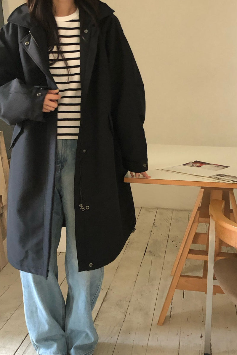 Foet London Hooded Coat (Hood Detachable)