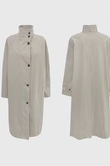 Modern High Collar Trench