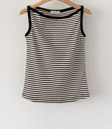 Stripe Boat Neck Tank