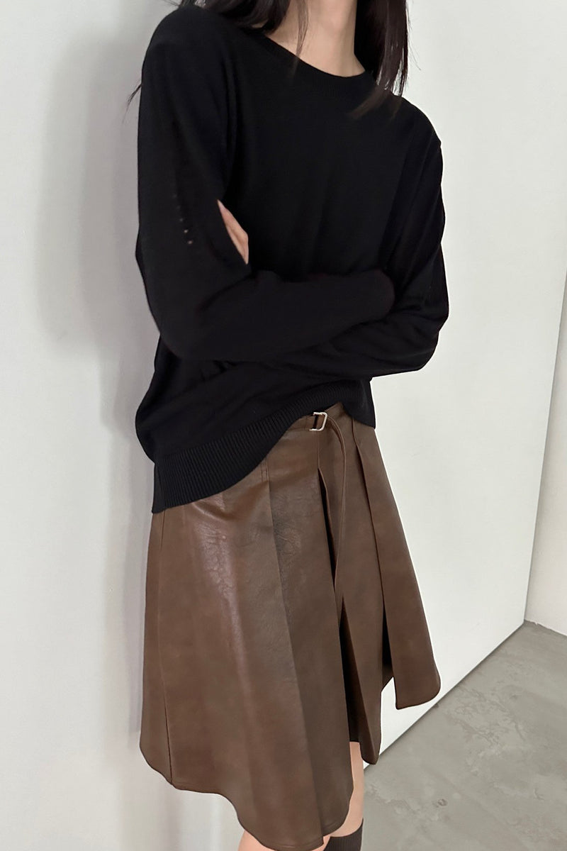 Soft Back Keyhole Knit