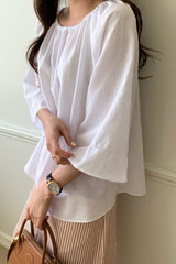 Wide Sleeve Blouse