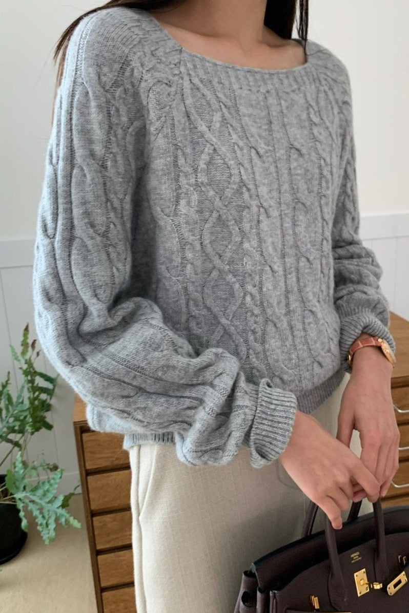 Square Cable Knit