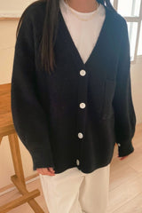 One Pocket Wool Cardigan