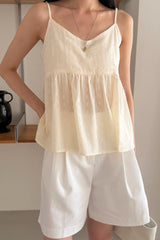 Eyelet Punch Babydoll Cami