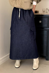 Natural Raw Denim Skirt