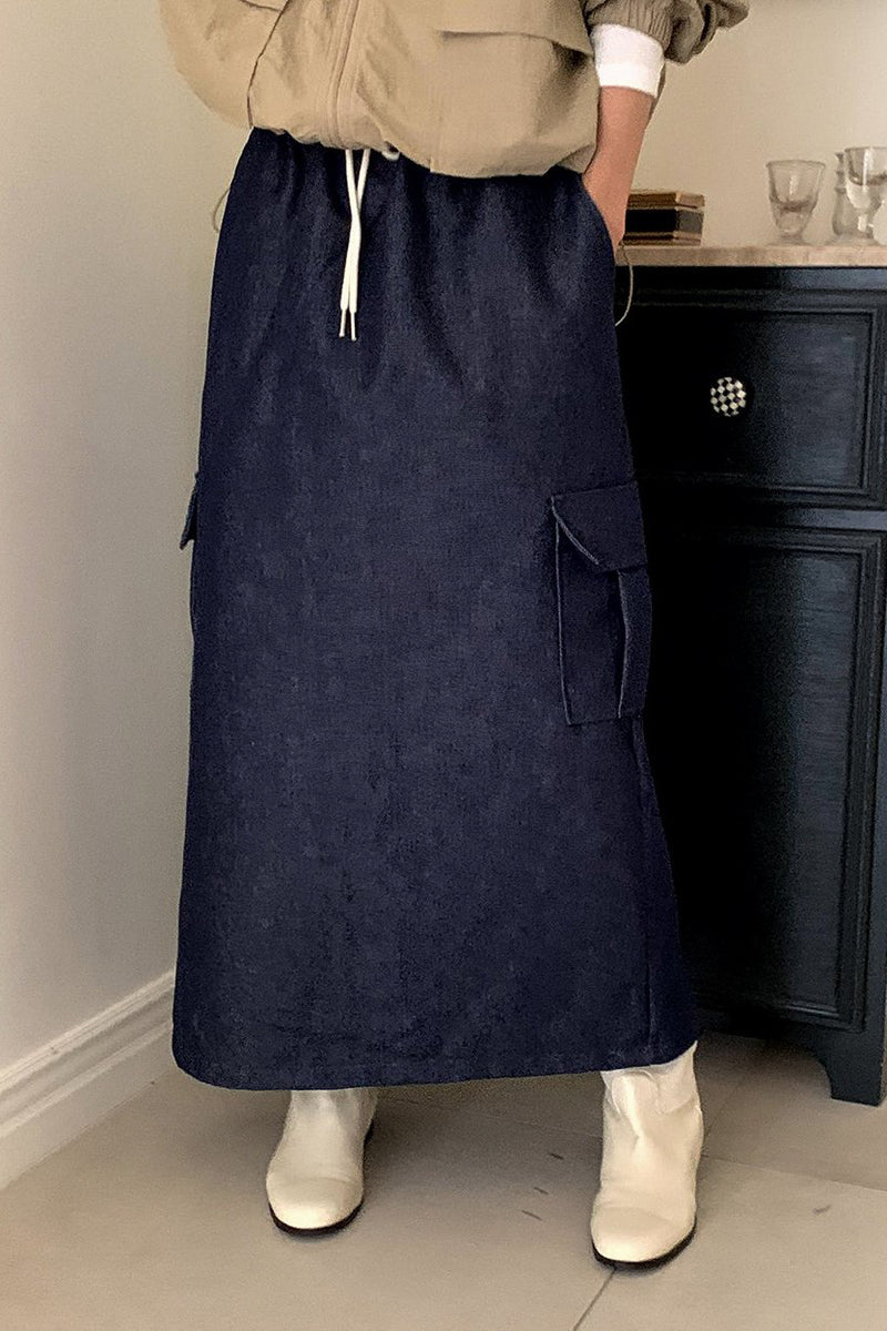 Natural Raw Denim Skirt