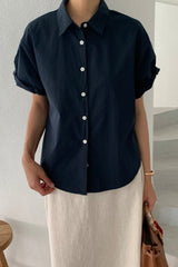 Twisted Rolle Up Shirt