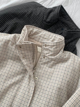 Plaid Bonded Blouson