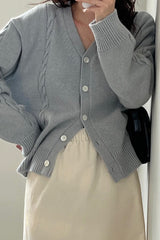Cable Mohair Cardigan