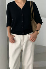 Soft V Neck Cardigan