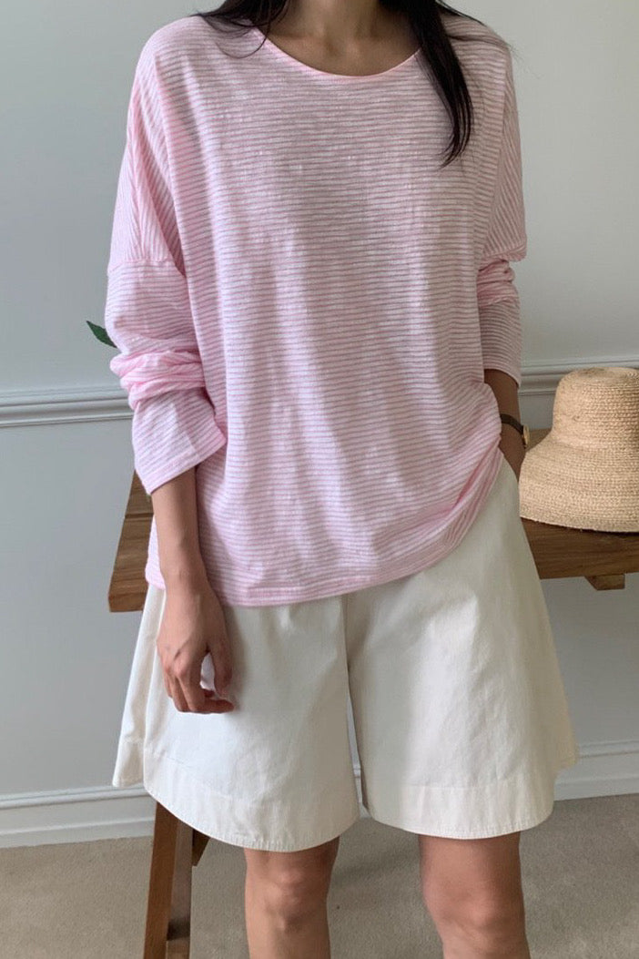 James Stripe Loose Tee