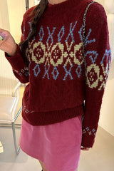 Jacquard Wool Sweater