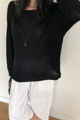 Pale Boatneck Knit