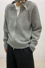 Hatch Zipper Cardigan