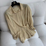 Sheer Collar Knit