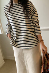 Warm Peach Stripe Tee