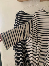 Balloon Stripe Tee Dress