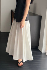 Architectural Stitched Pleat Skirt