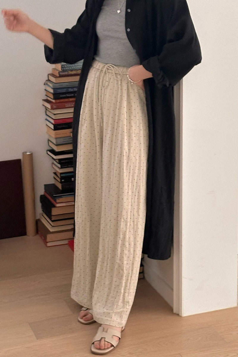 Polka Dot Banding Pants