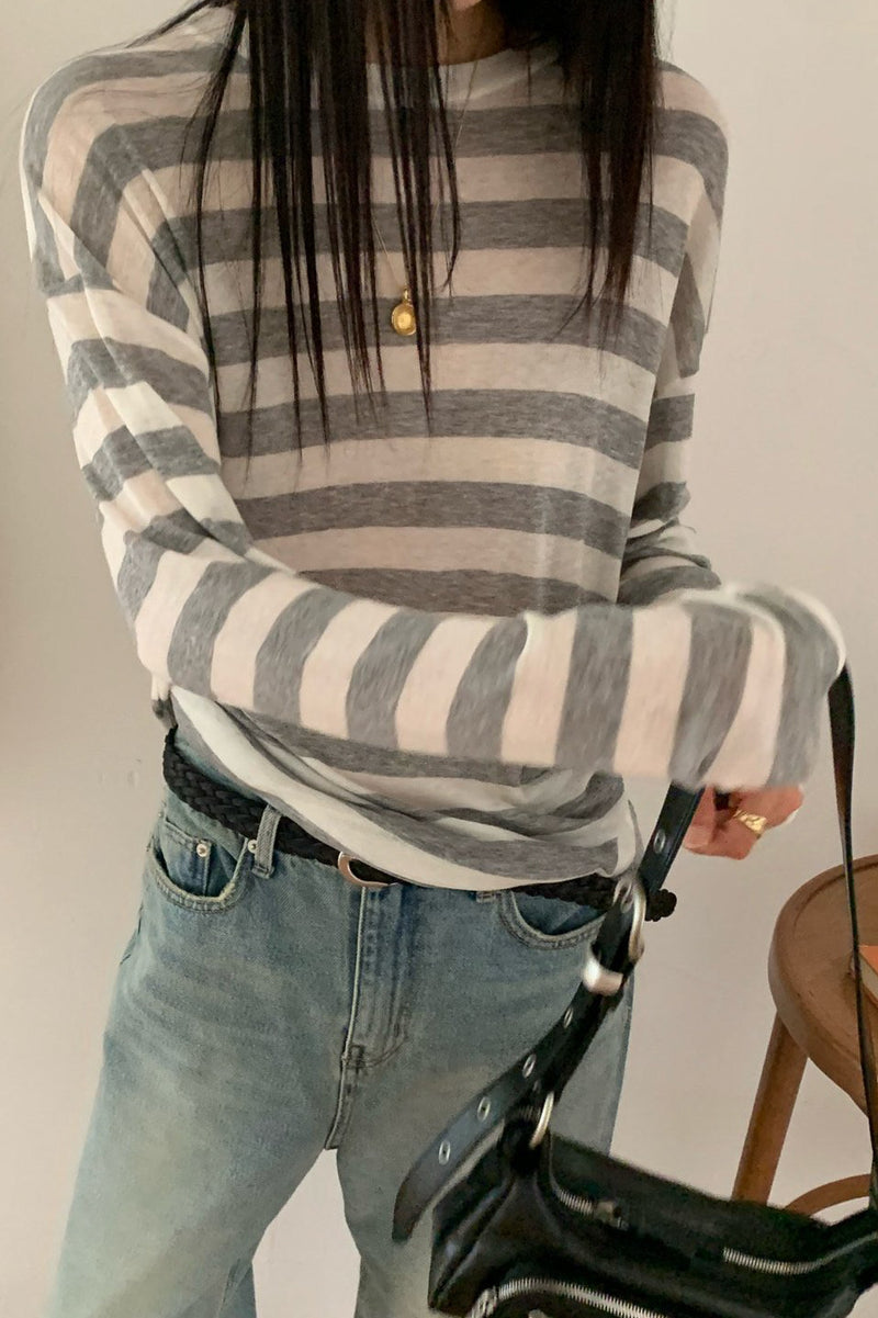 Wool Stripe Tee