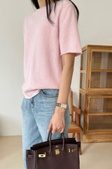 Fine Wool Short Slv Knit