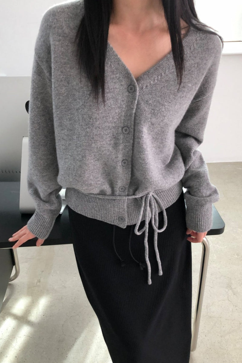 Soft Tie Waist Cardigan