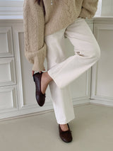 EF3262 Ribbon Toe Ballet Flat