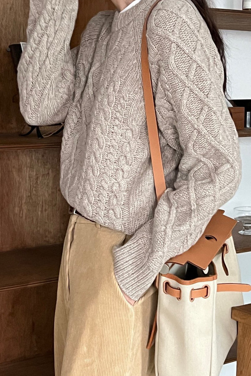 Retro Cable Sweater