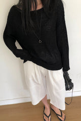Pale Boatneck Knit
