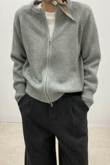 Hatch Zipper Cardigan