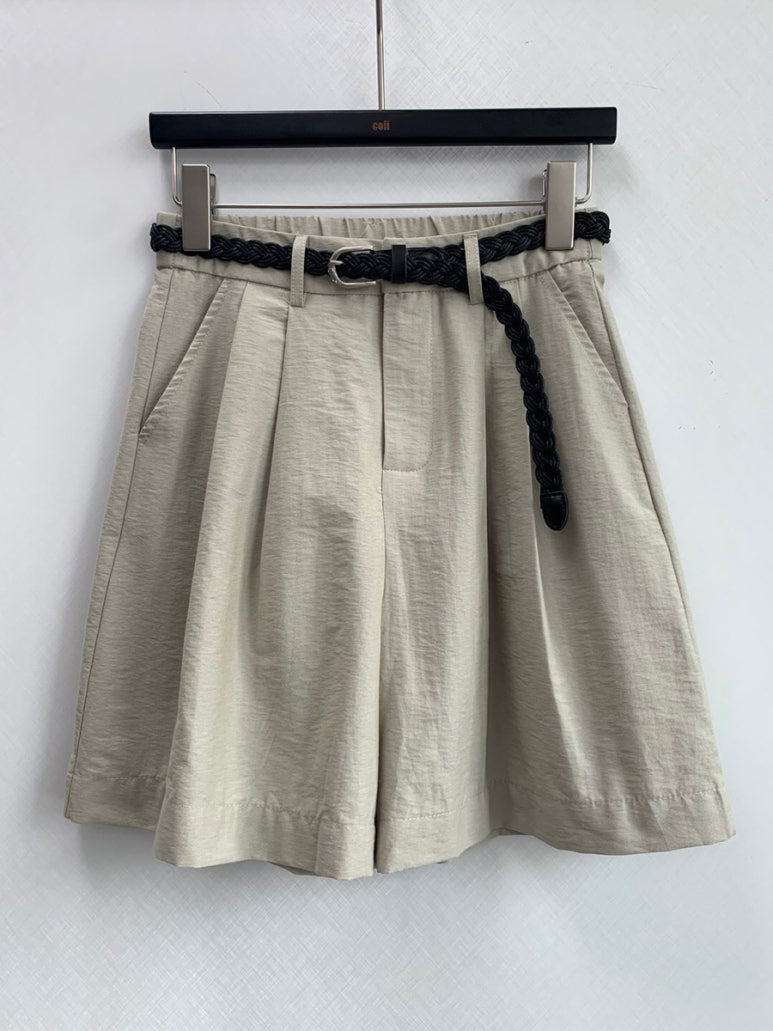 Braided Belt Shorts (Belt Included)