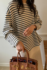 Warm Peach Stripe Tee