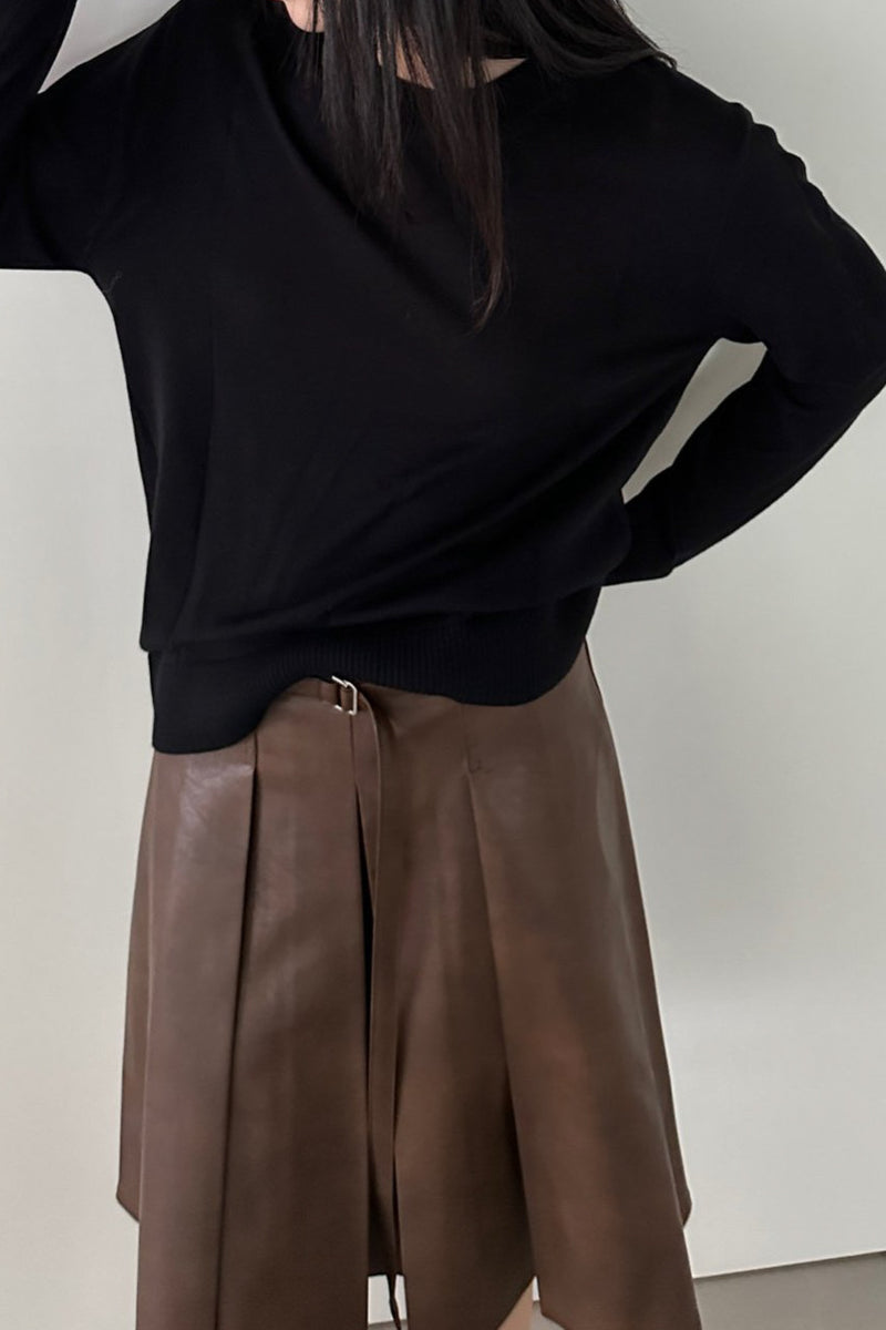 Soft Back Keyhole Knit