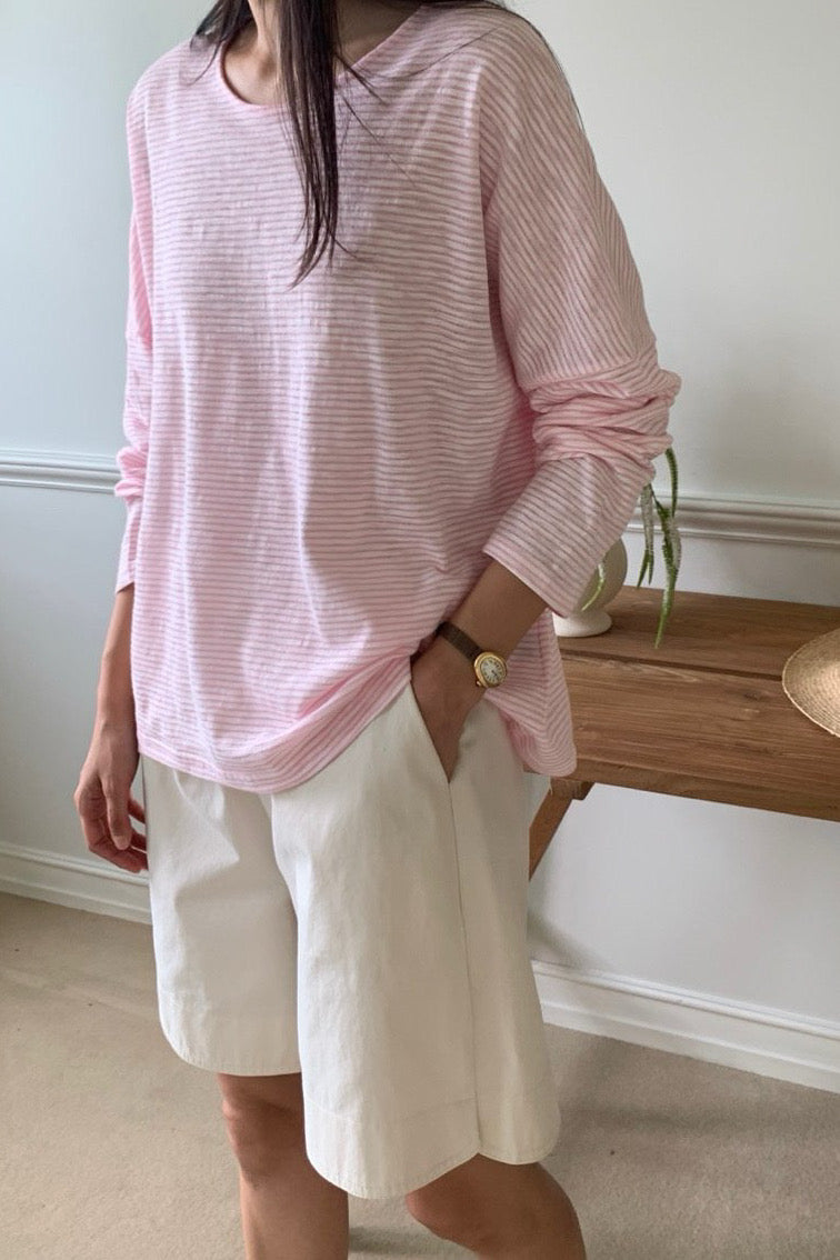 James Stripe Loose Tee