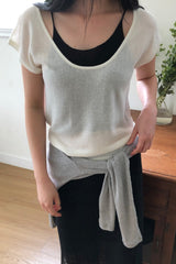 Built-In Inner Scoop Knit Top