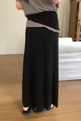 Waist Tie Jersey Skirt