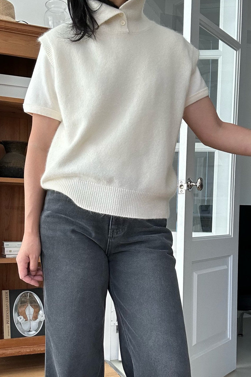 Reversible Cashmere Turtle Vest