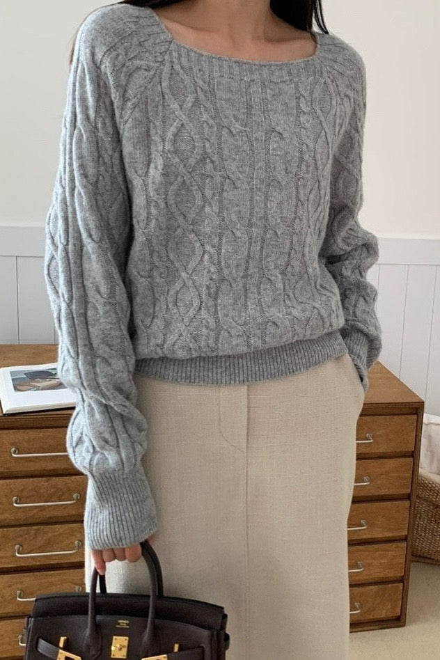Square Cable Knit