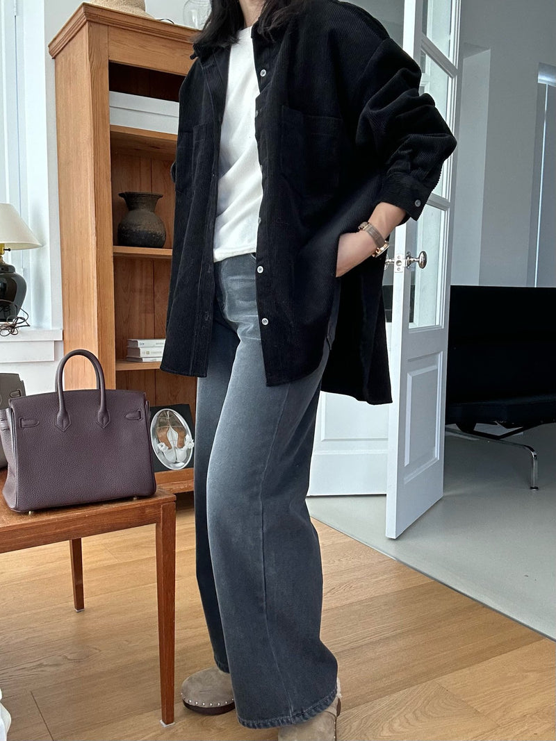 Boxy Pocket Corduroy Shirt