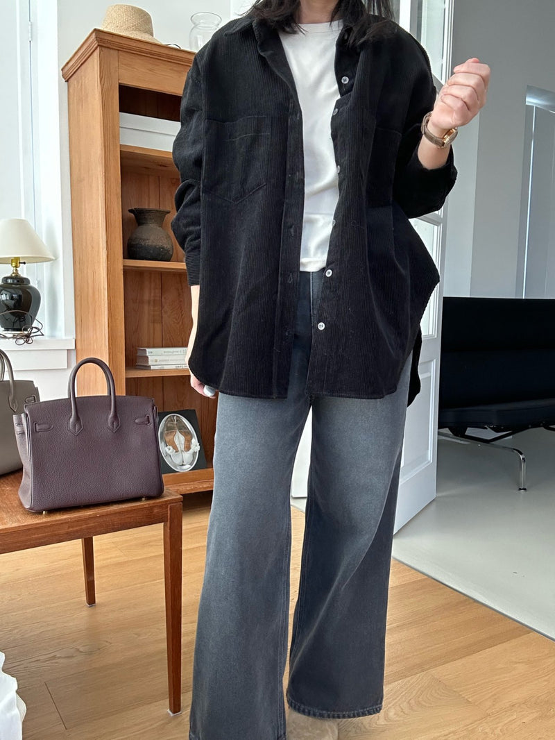 Boxy Pocket Corduroy Shirt