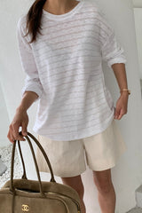 Slub Stripe Tee
