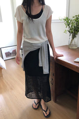 Built-In Inner Scoop Knit Top