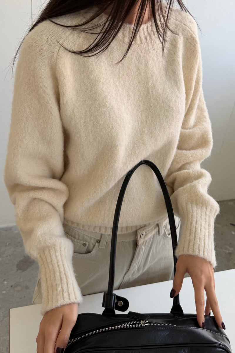 Winter Bloom Round Sweater