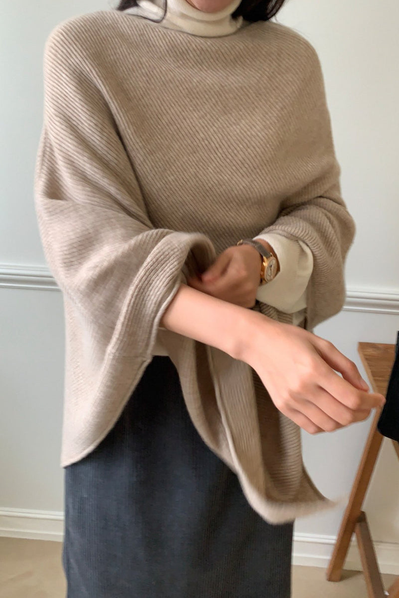 Elegant Knit Cape