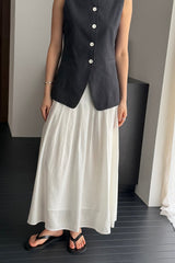Architectural Stitched Pleat Skirt