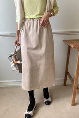 Corduroy H-line Skirt