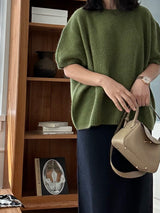 Cashmere Short Slv Knit