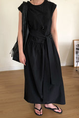 Gathered Tie Front Maxi