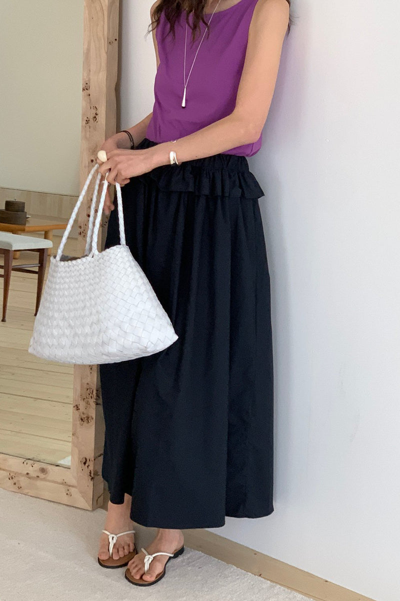 Ruffle Long Skirt